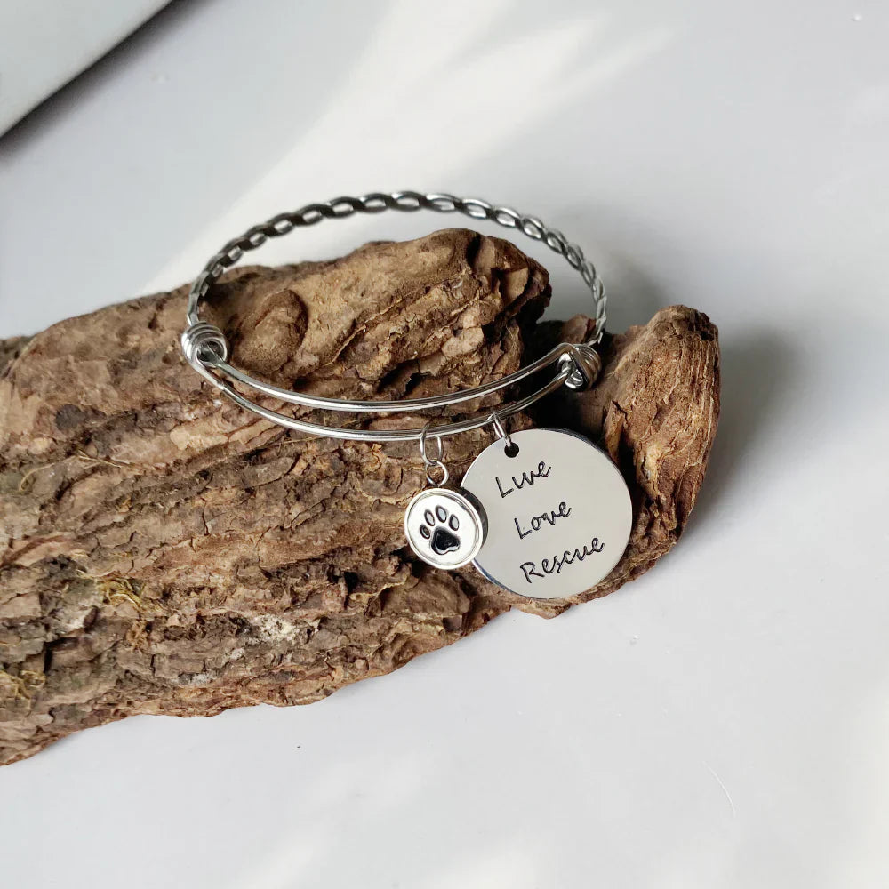 Live Love Rescue Bangle Bracelet