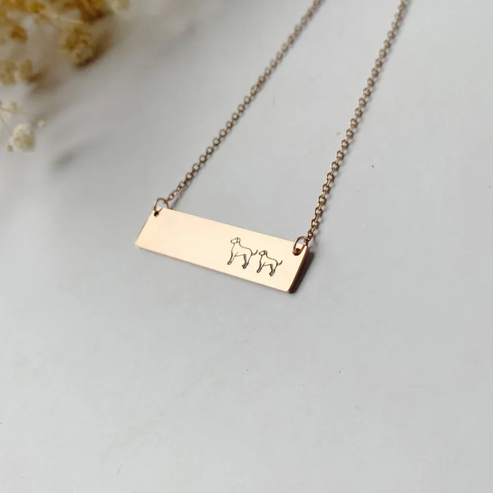 Dog Companion Bar Necklace