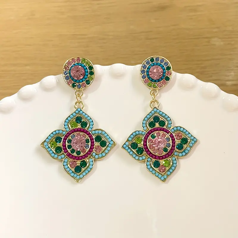 Mandala Colorful Earrings