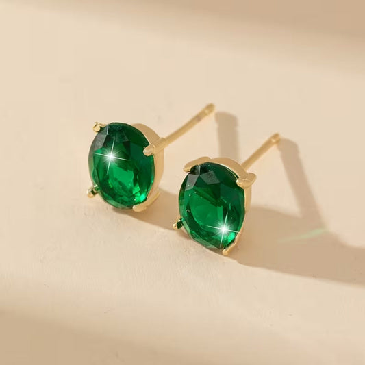 Gleam Oval Earrings