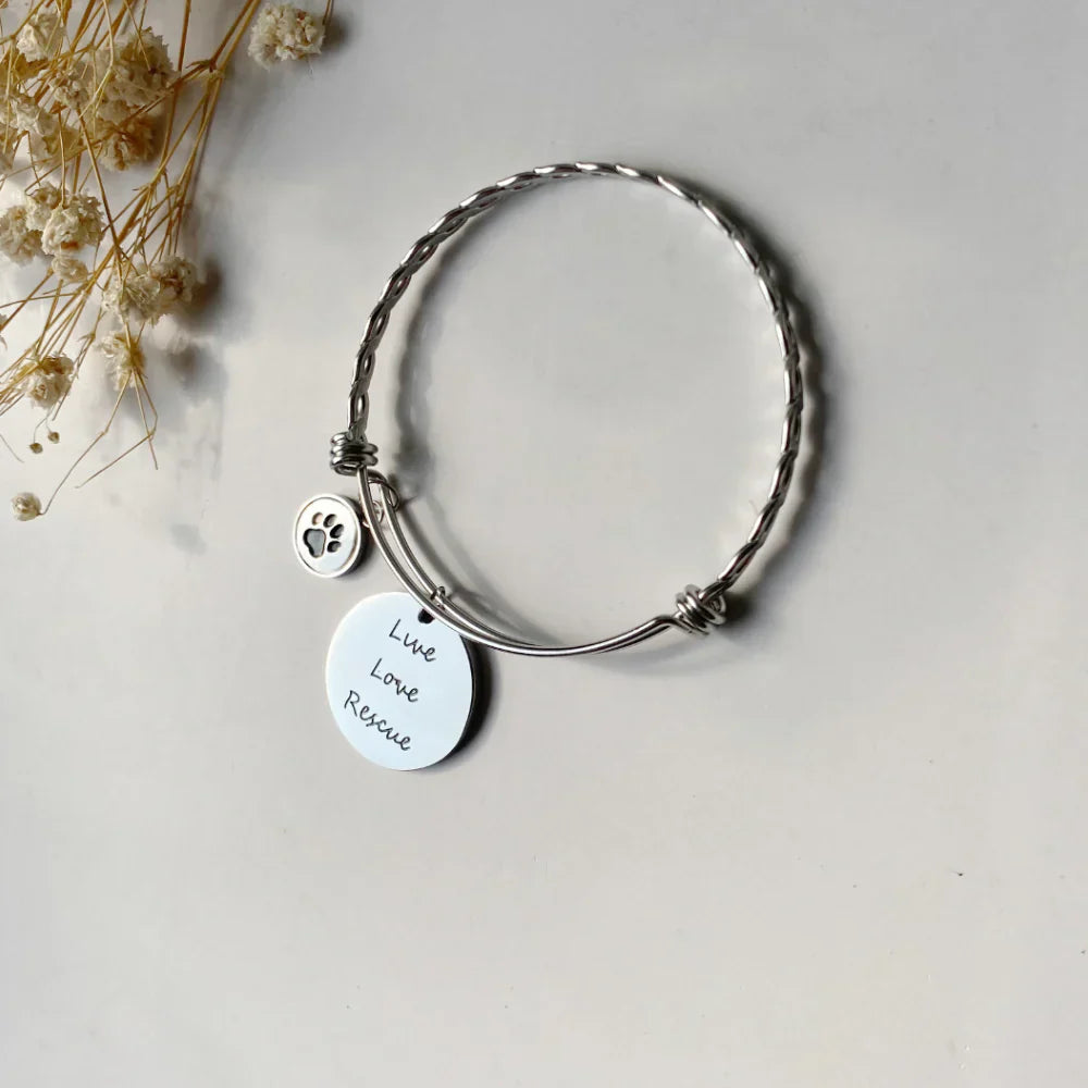 Live Love Rescue Bangle Bracelet