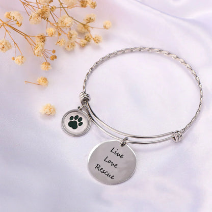 Live Love Rescue Bangle Bracelet