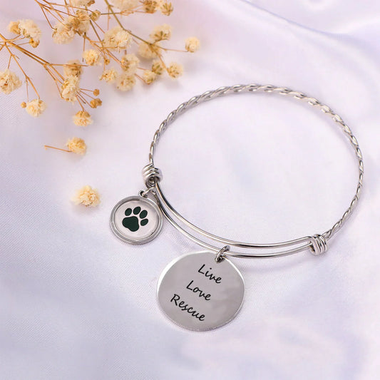 Live Love Rescue Bangle Bracelet