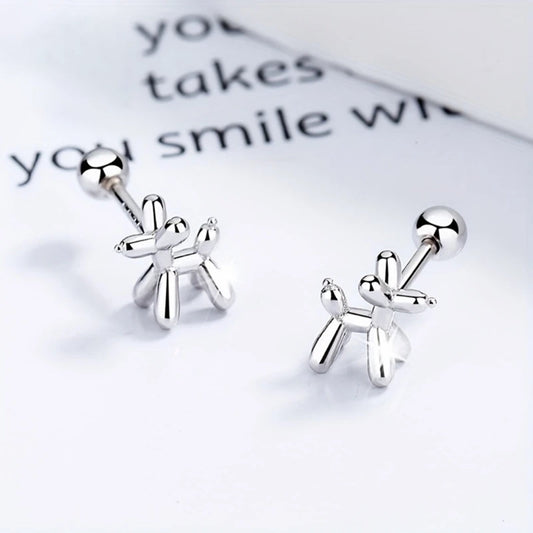Baloon Dog Stud Earrings