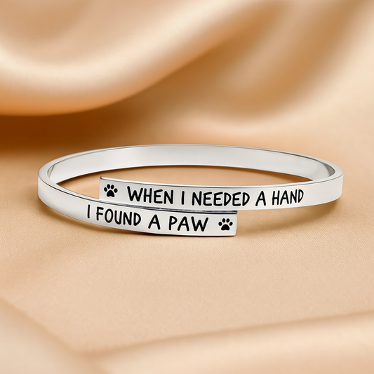 I Found a Paw Twist Bracelet